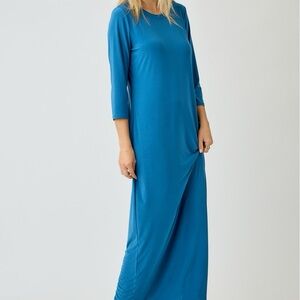 Elegant Blue Maxi Dress